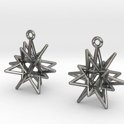 Hanusa Design - Wholesale Dangle Earrings - Starry Knight Earrings (Metal)4
