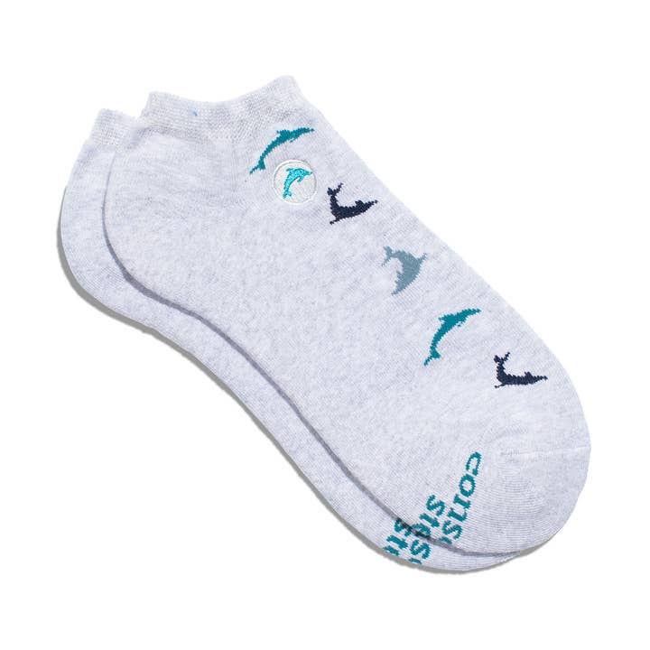 Meias de tornozelo que protegem os golfinhos por atacado de Conscious Step