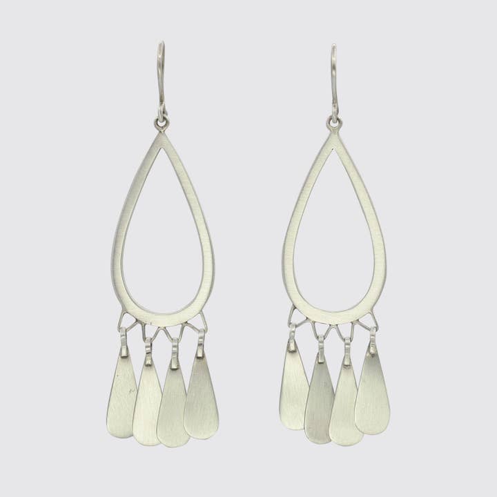 Long Tear Drop Dangle Earrings for wholesale by Jane Diaz NY