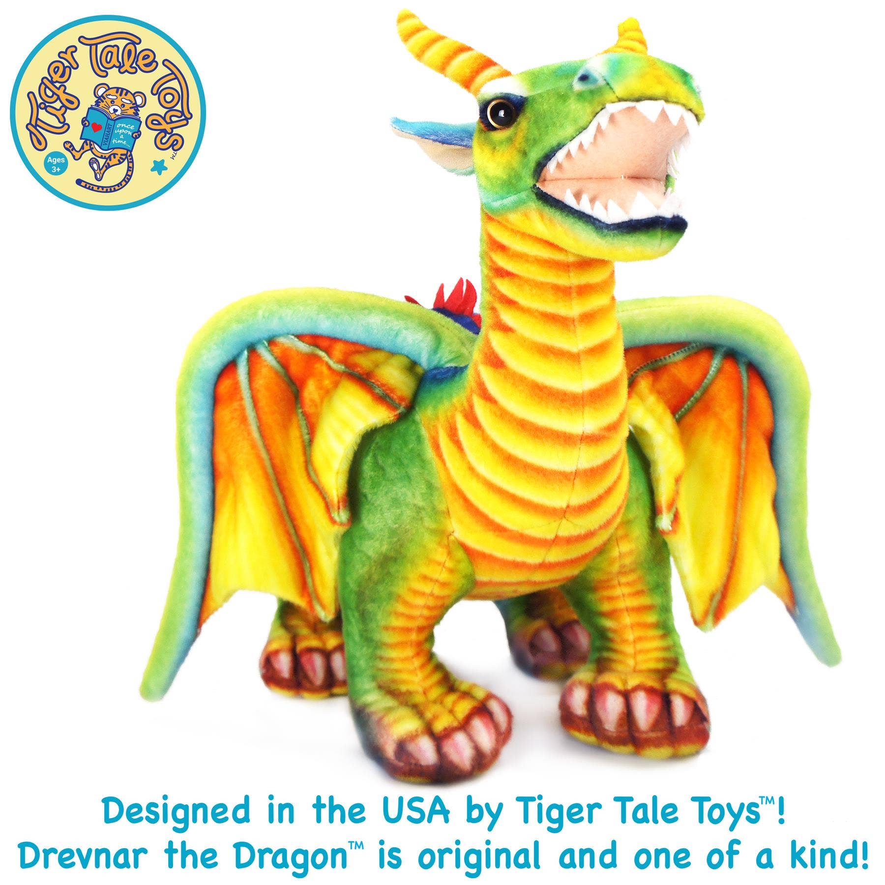 VIAHART Toy Co. - Wholesale Stuffed/Plush Toy - Kids & Baby - Drevnar The Dragon | 29 Inch Stuffed Animal Plush7