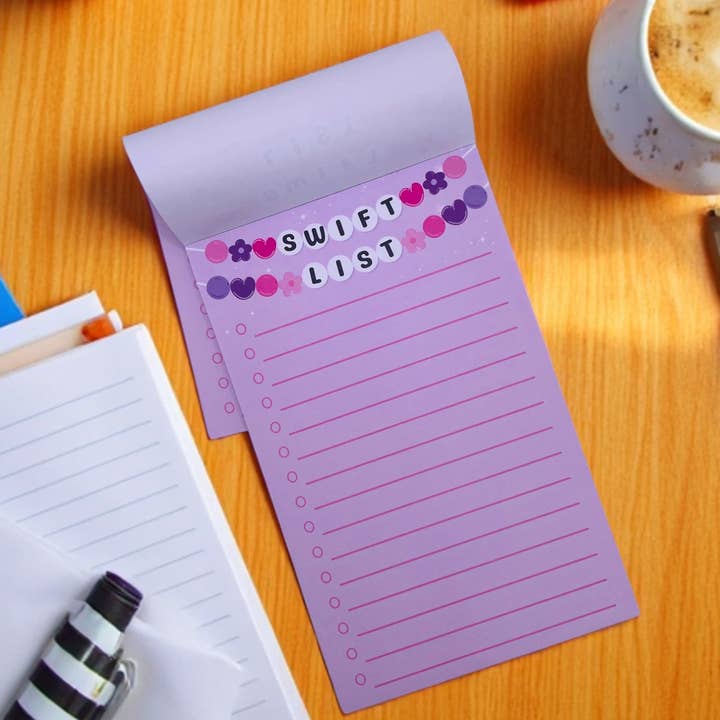 Adelia, LLC - Wholesale Notepad - Taylor Swift Swift List Notepad 50 Pages1