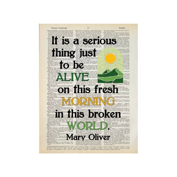 It is a serious thing | Dictionary Print | Book Art for wholesale by Bookish Birds