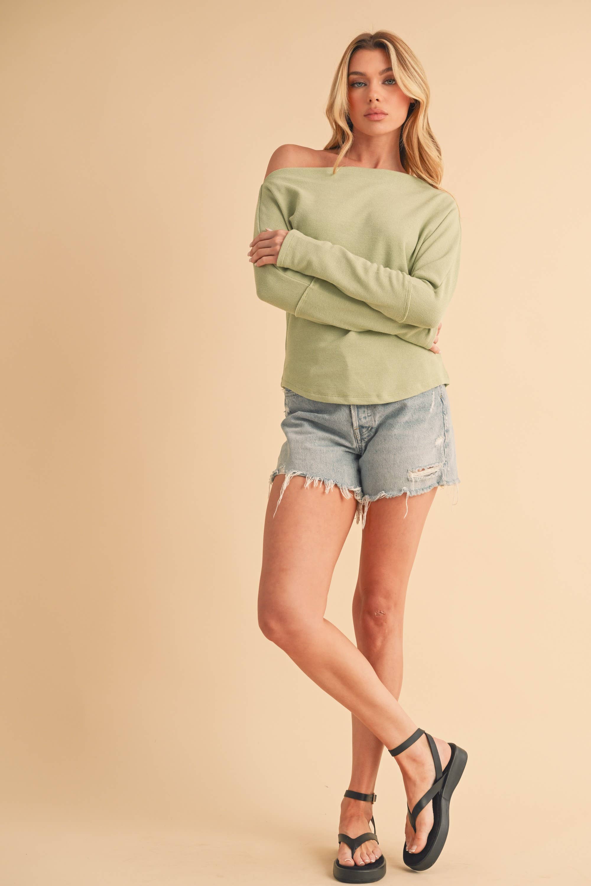 AEMI + CO – wholesale Stickad topp - Dam – 8114BN Lula Termisk topp 158