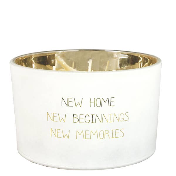 Sojakerze matt – Neues Zuhause, neuer Anfang... für den Großhandel von My Flame Lifestyle