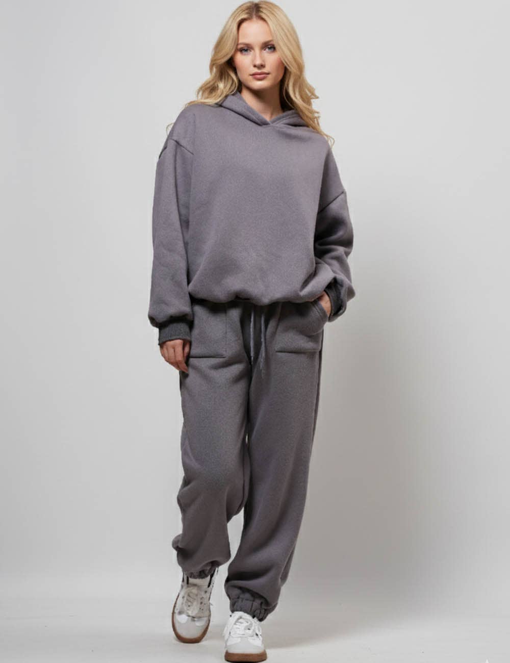 Sweetkama - Wholesale Lounge Set - Women's - Ladies Solid Color Hoodie and Pants Sets 21133719