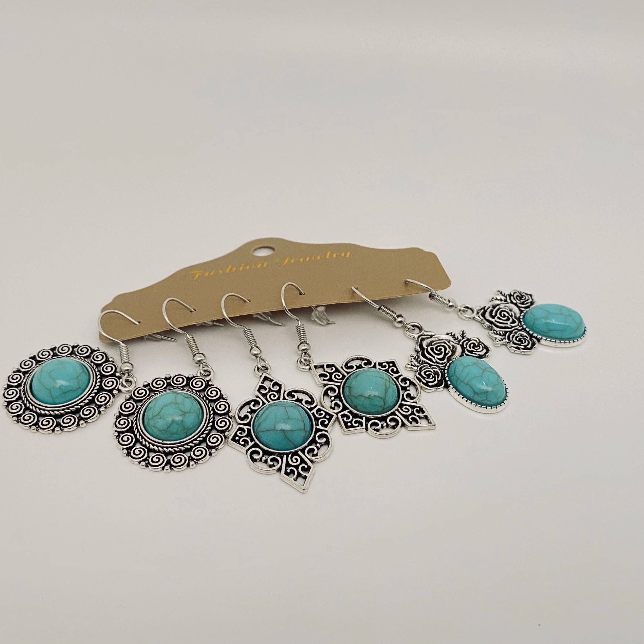 Mio Queena – wholesale Jewellery set – 3Pairs/set Boho Earrings in Different Styles - BJ26