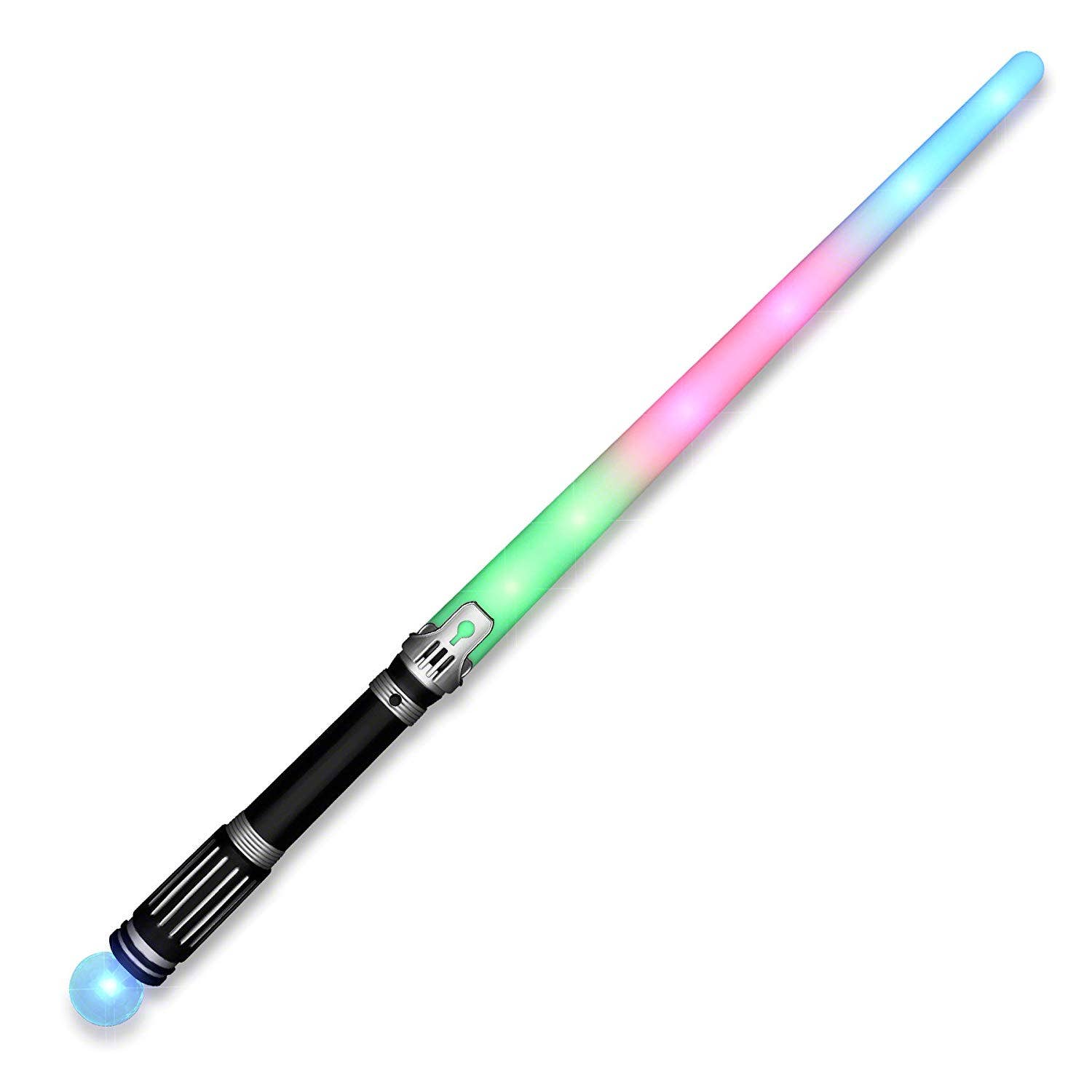 Blinkee.com, LLC - Wholesale Light-Up Toy - Kids & Baby - LED Rainbow Saber Sword with Crystal Prism Ball0