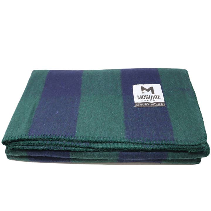 Bunkhouse Plaid Wool Camping Blanket for wholesale by Mcguire Army Navy