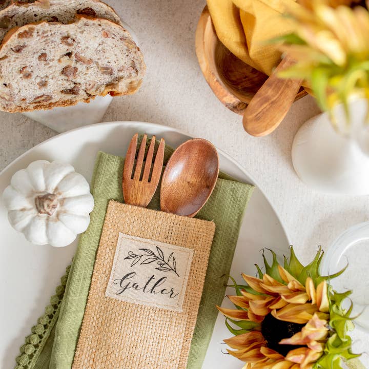 Cutlery Couture - Wholesale Assorted Cutlery Set - Gather Black & Cream l Set of 81