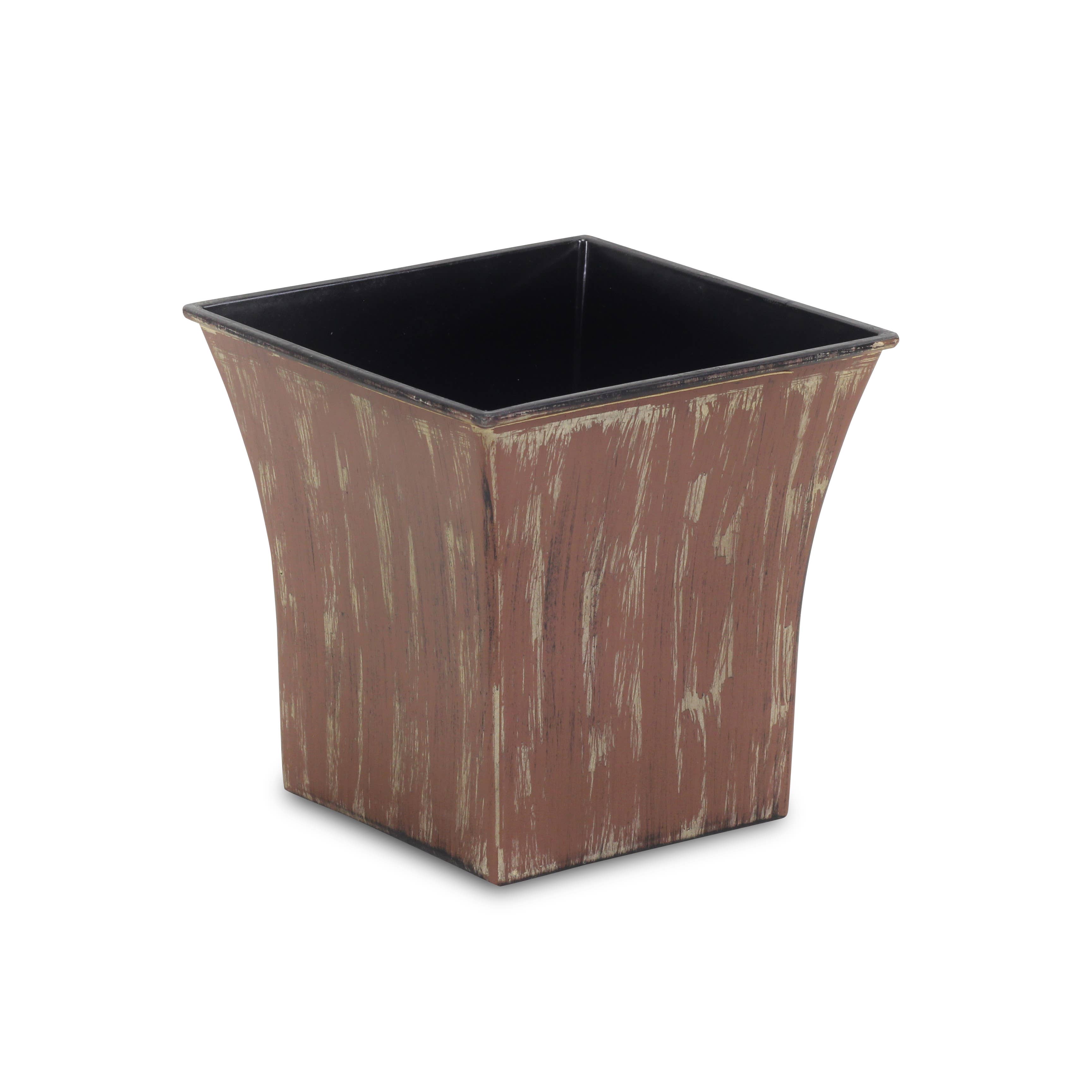 Cheungs Home Decor - Wholesale Plant Pot - 7.25 Inch Square Tapered Plastic Pot1