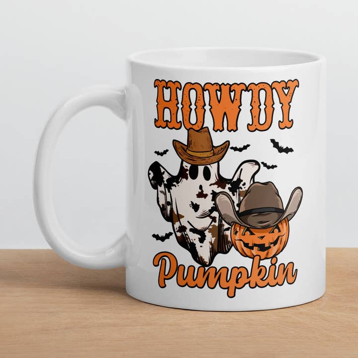 Howdy Pumpkin Mug for wholesale by Jetpack Mugs