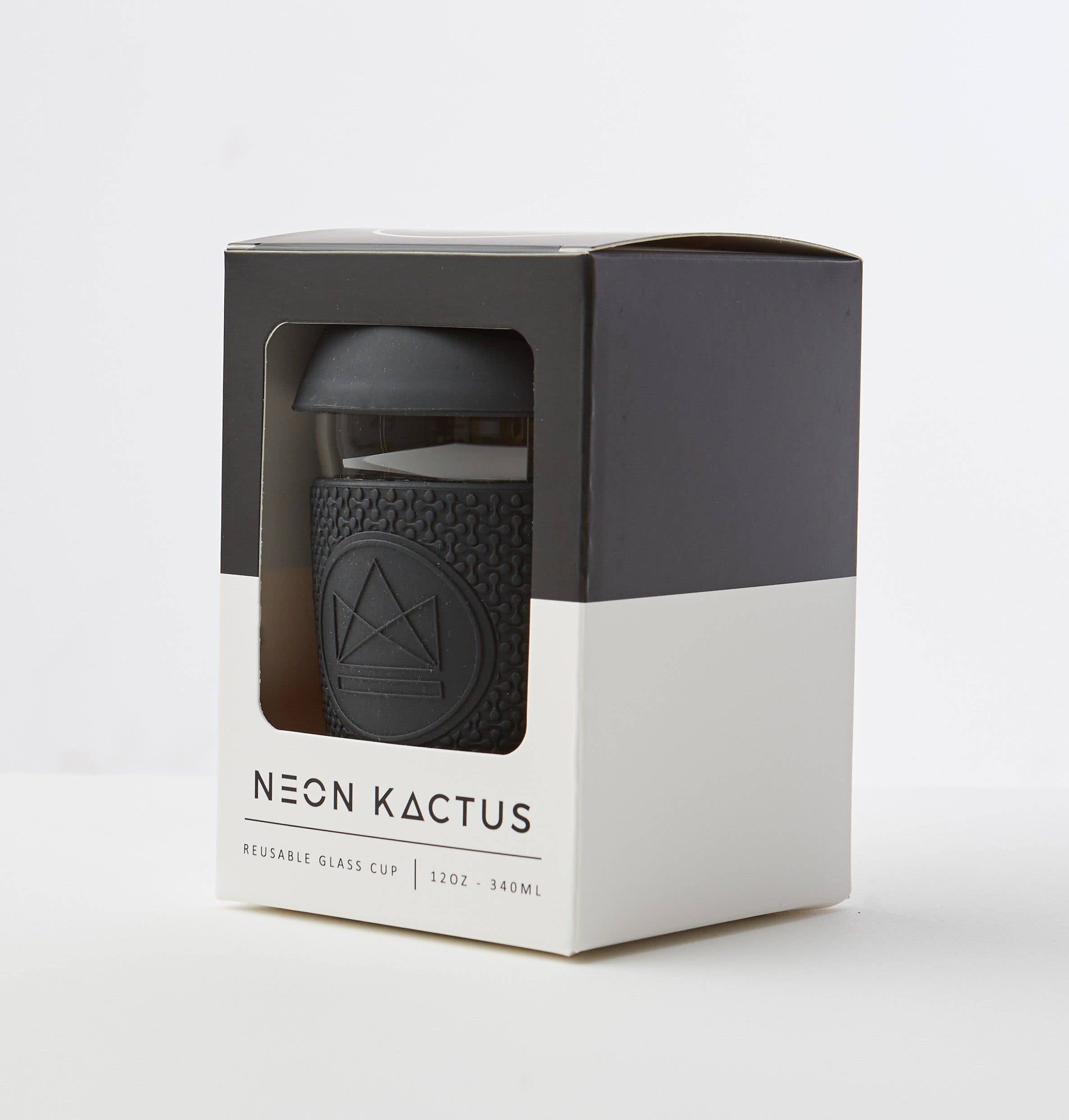 Neon Kactus – wholesale Kaffe-/Tékopp – Glasskaffe mugg - Rock Star 355 ml2