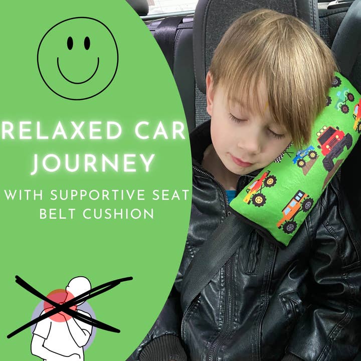 HECKBO – Engroshandel Betræk til bilsæde - Børn og baby – Monster Truck bil sovende pude4