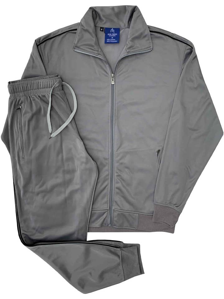 Royal Threads – Engroshandel Træningsdragt – til mænd – Mænds 2-delt Classic Solid Plain Jogger Træningsdragt7