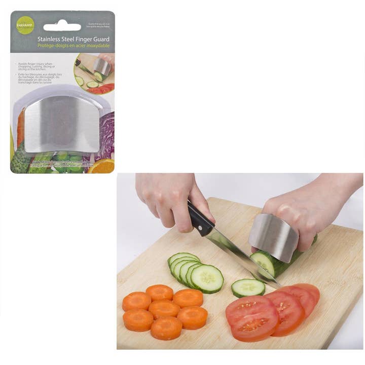 Luciano Gourmet - Wholesale Kitchen Tool/Gadget - Luciano Gourmet Stainless Steel Finger Guard