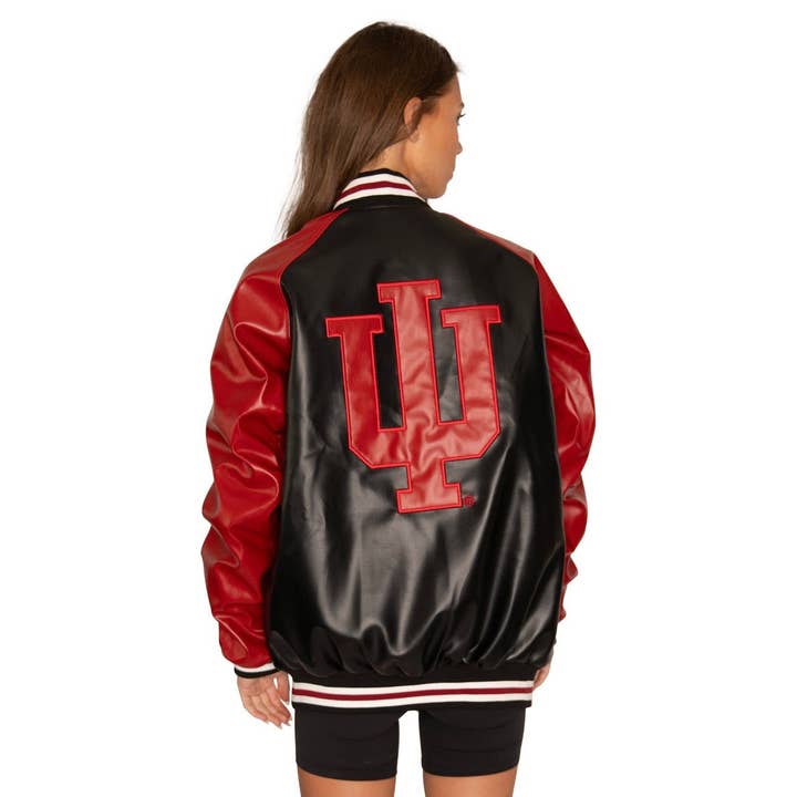 Indiana Hoosiers Varsity Letterman Jacket for wholesale by Lojo Collegiate Apparel