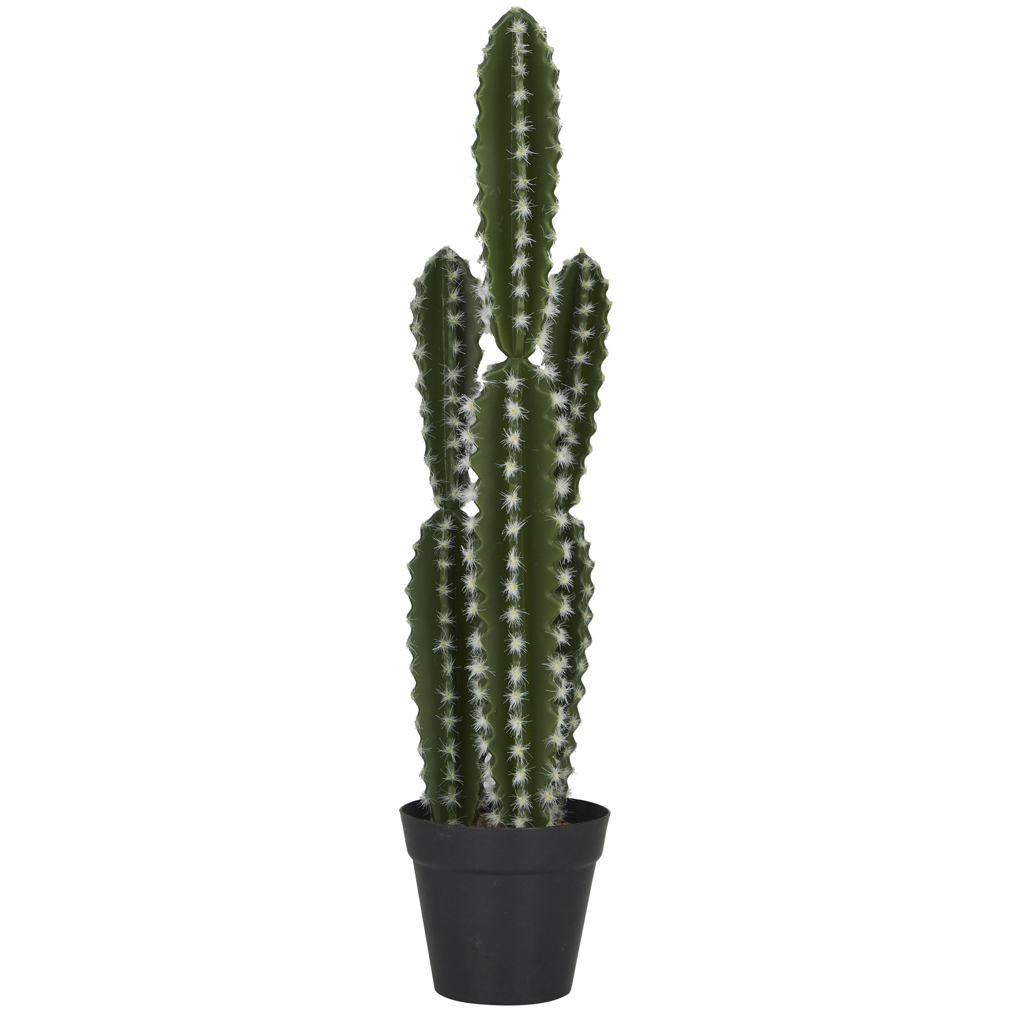 Import Corner - Vente Plantes artificielles - A-30369 : CACTUS ARTIFICIEL AVEC POT EN POLYSTONE 5" L, 23" H2