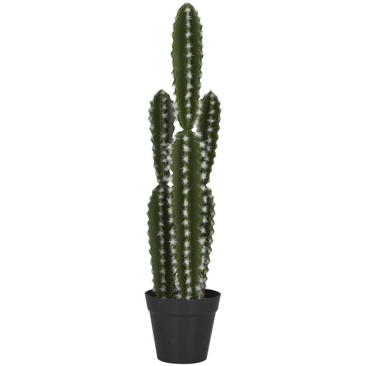 Import Corner - Vente Plantes artificielles - A-30369 : CACTUS ARTIFICIEL AVEC POT EN POLYSTONE 5" L, 23" H2