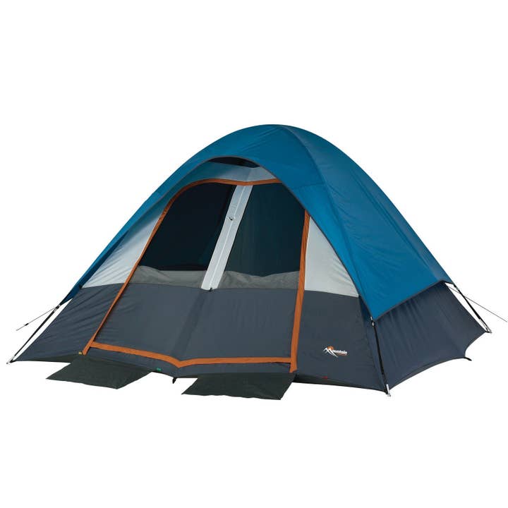 Wenzel Mountain Trails Salmon River 2-Room Dome Tent, 12x10x72 for wholesale by CampingMaxx