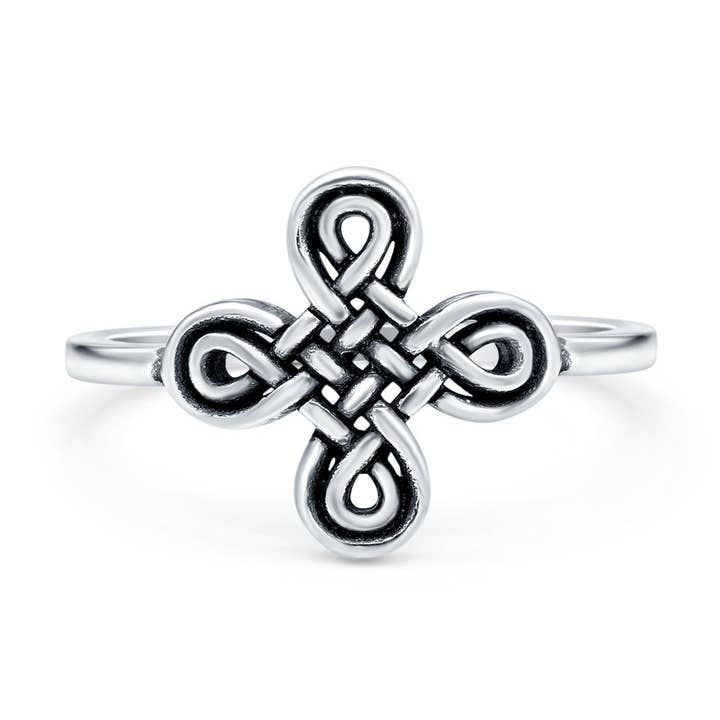 Celtic Cross 925 Sterling Silver Ring for wholesale by Blue Apple Imports