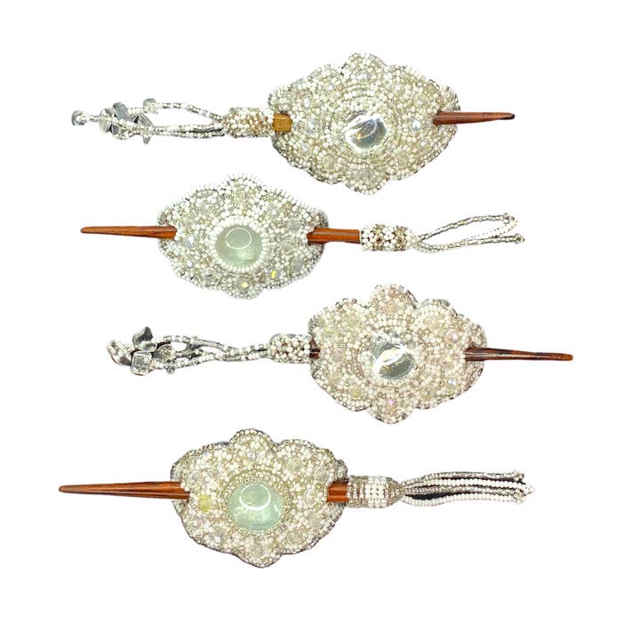 Lumily - Wholesale Barrette - Women's - Michelle Seed Bead Hair Barrette - Guatemala6