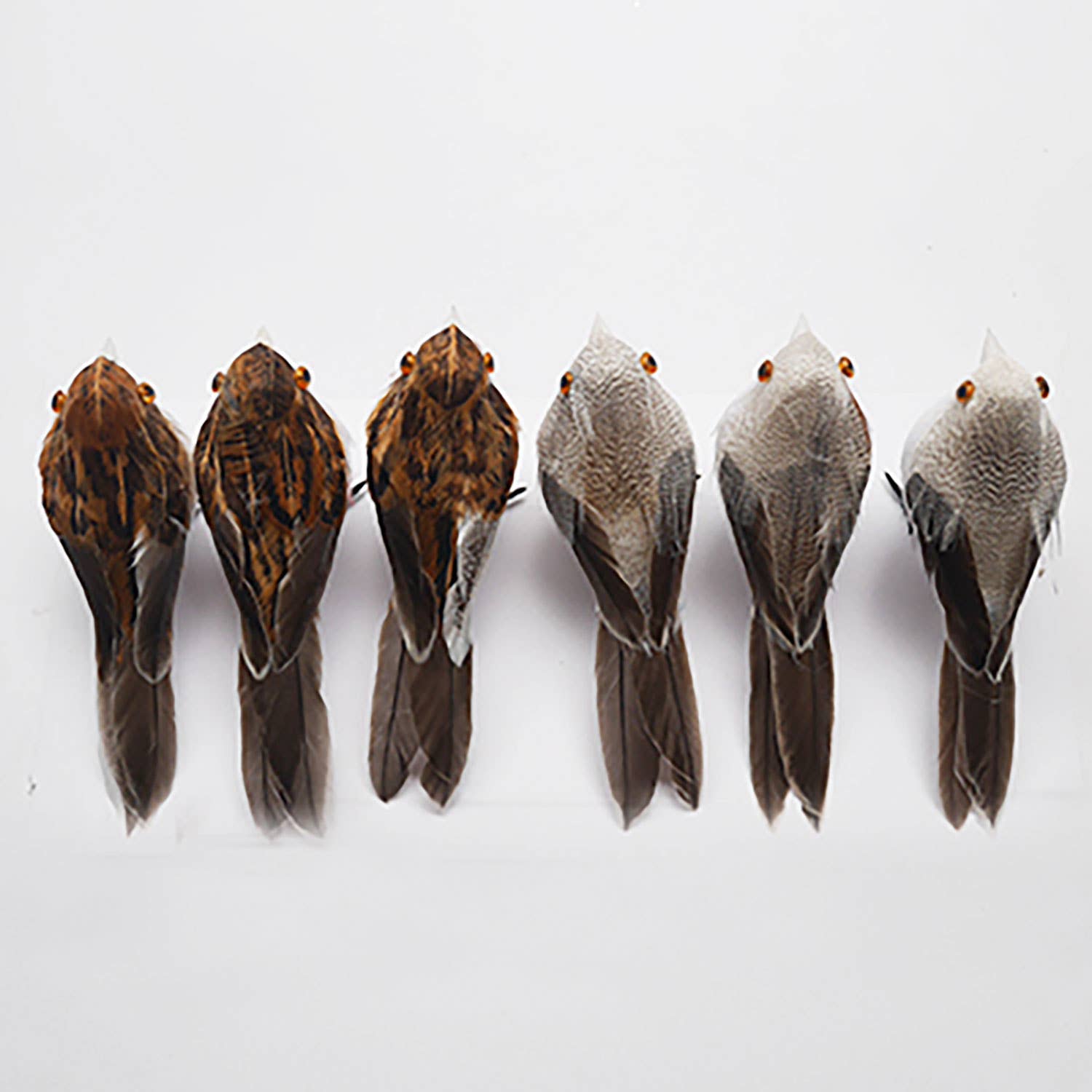 A&B Home Group Inc. - Vente Objets de décoration - Oiseau en plumes S/6 4x1,5x1,5" - Naturel0