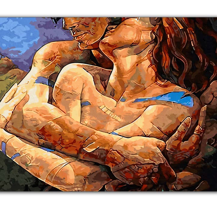 Vægkunst Dekoration - Intimitet-Fin Kunst Lærred for engroshandel hos GTA ART