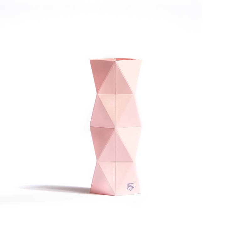 Card & Vase in One - Small - Blushing Pink for wholesale by Happy Whatever