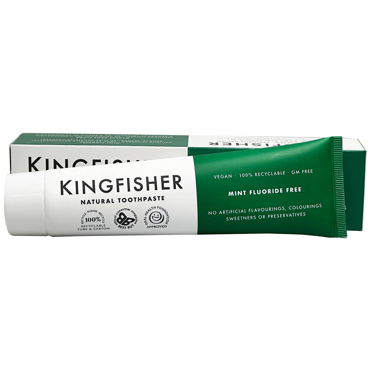 mOrganics Beauty – wholesale Toothpaste – Kingfisher Mint Toothpaste Fluoride Free 100ml1