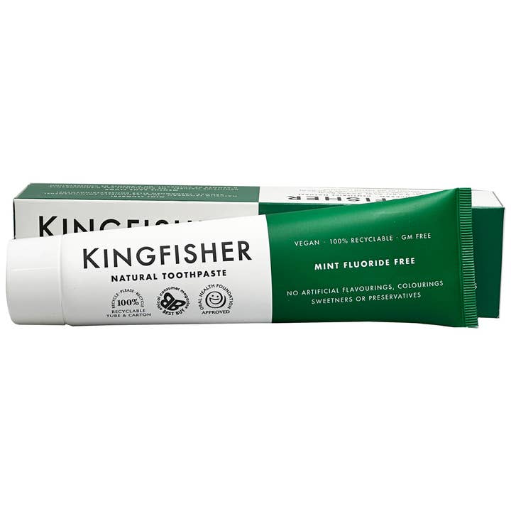 mOrganics Beauty - Wholesale Toothpaste - Kingfisher Mint Toothpaste Fluoride Free 100ml1