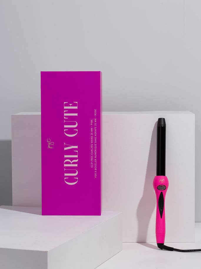 arricciacapelli digitale 25mm rosa per la vendita all'ingrosso da parte di Pyt Haircare