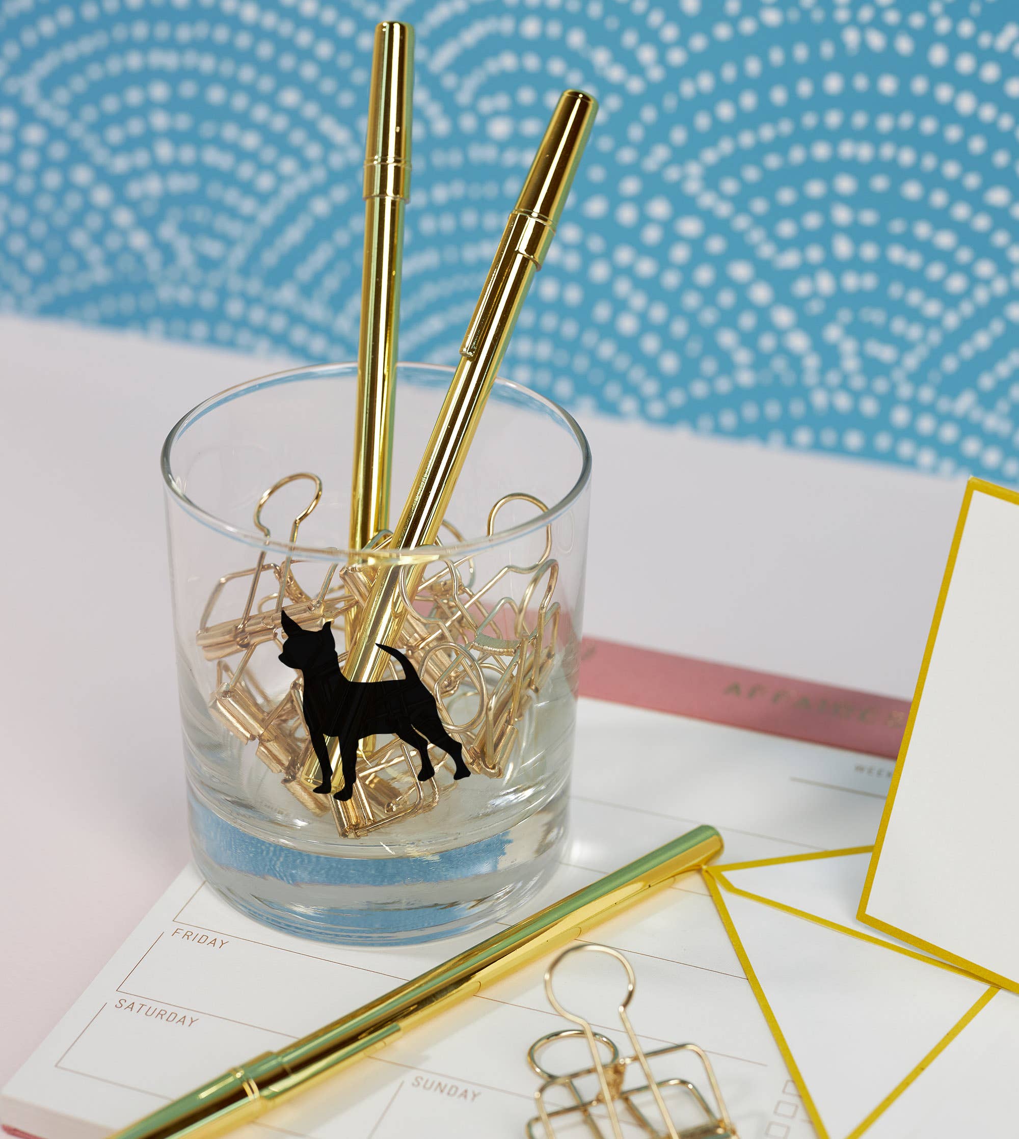 Scripted Fragrance - Wholesale Jar/Filled Candle - Chihuahua Dog Soy Candle in Drinking Glass Two-In-One Gift2