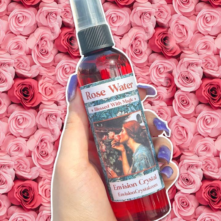 Envision Crystal - Vendita all'ingrosso Spray/Acqua viso e corpo - Spray di Acqua di Rose Organica - Spiritualmente Benedetto - Cura della Pelle1