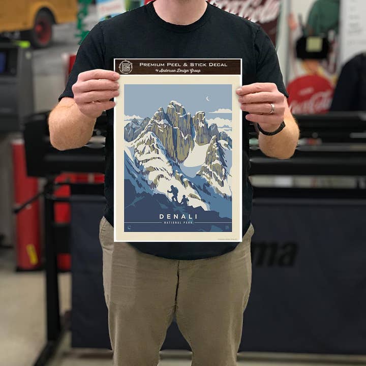 RetroPlanet - Wholesale Wall Decal/Stickers - Denali National Park Alaska Decal1