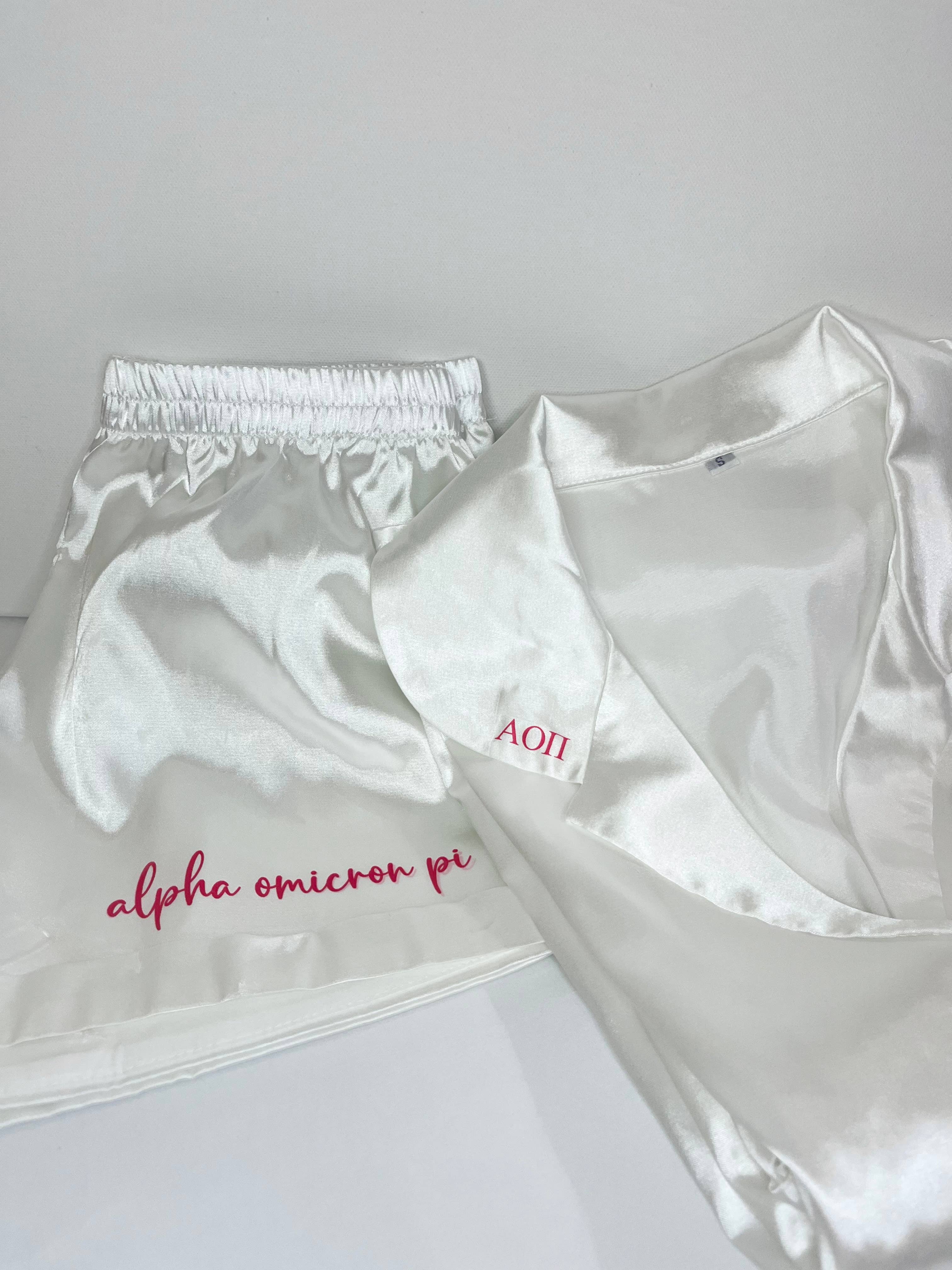 Zoey Claire - Wholesale Sleepwear Set - Women's - Greek Sorority Shorts Pajama Set9