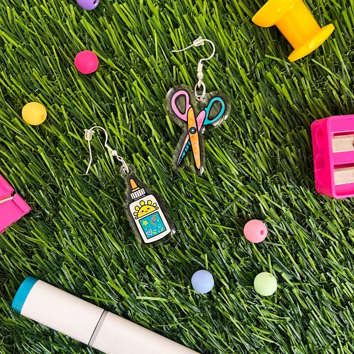 Beeftopia - Wholesale Dangle Earrings - Very Crafty Novelty Earrings | Cute Artsy Jewelry3