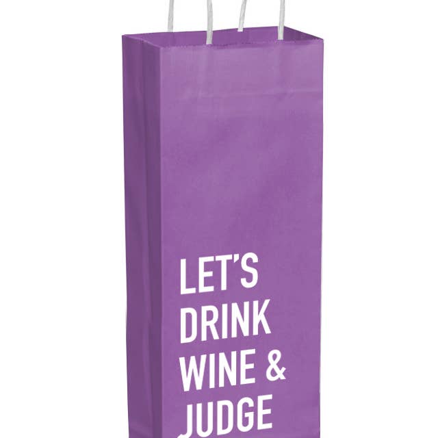 Classy Cards Creative - Wholesale Gift Bag - Judge People Wine Gift Bag