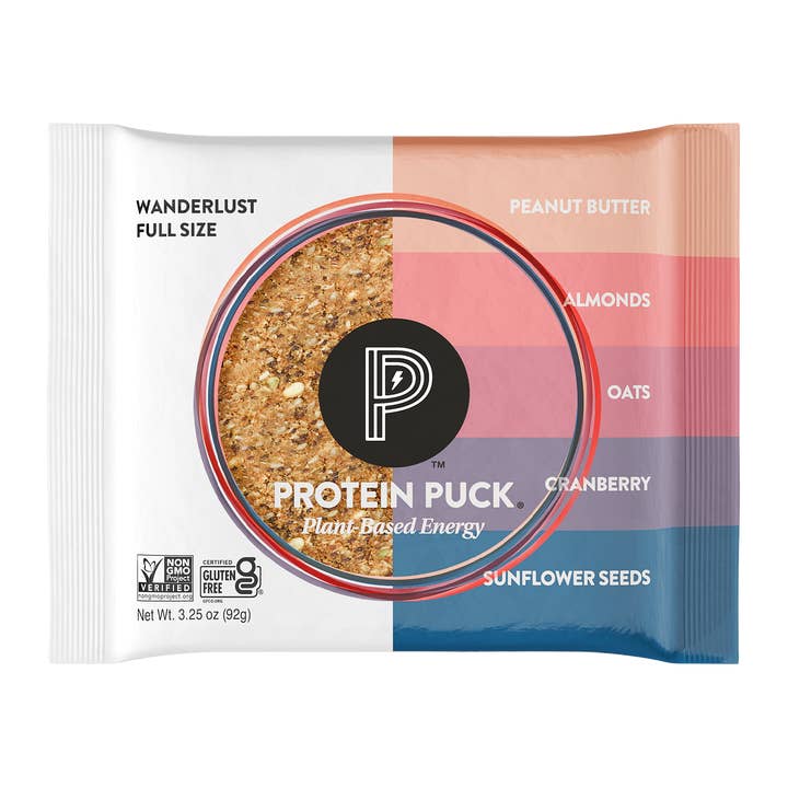 Wanderlust (Peanut Butter, Oats, Cranberry) (16 - 3.25oz Bars) for wholesale by Protein Puck