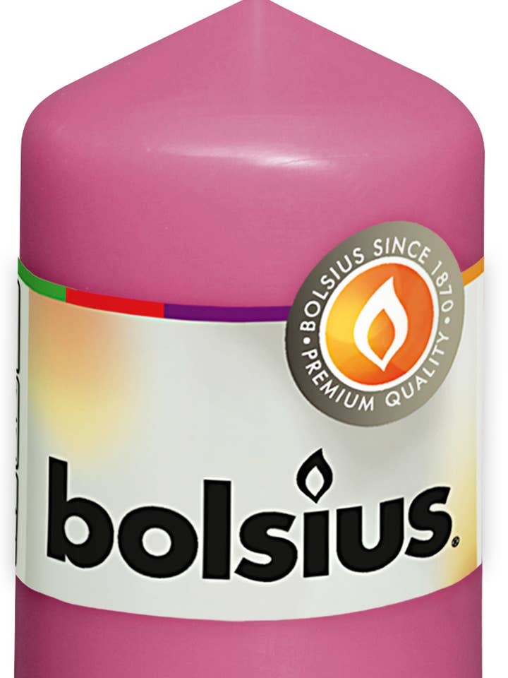 Pillar candle 80/48 Fuchsia for wholesale by Sfeerpunt