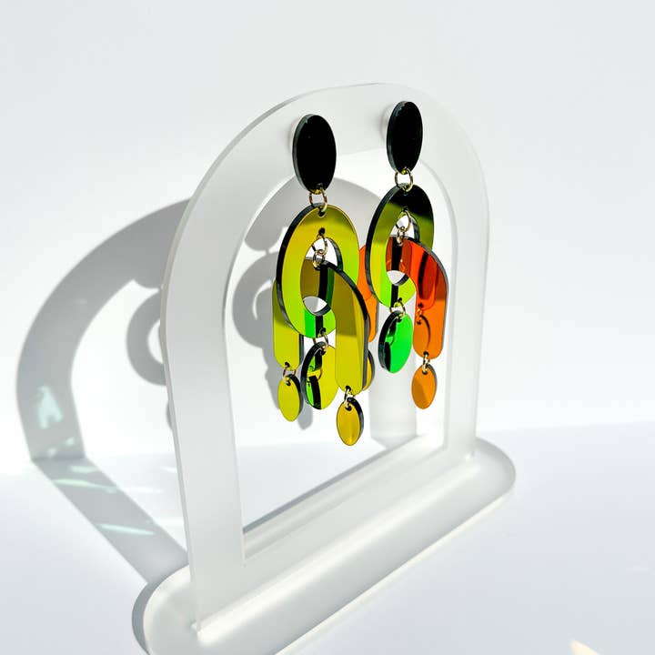 Future Ghost - Vendita all'ingrosso Orecchini pendenti - Orecchini chandelier tridimensionali Cleo3