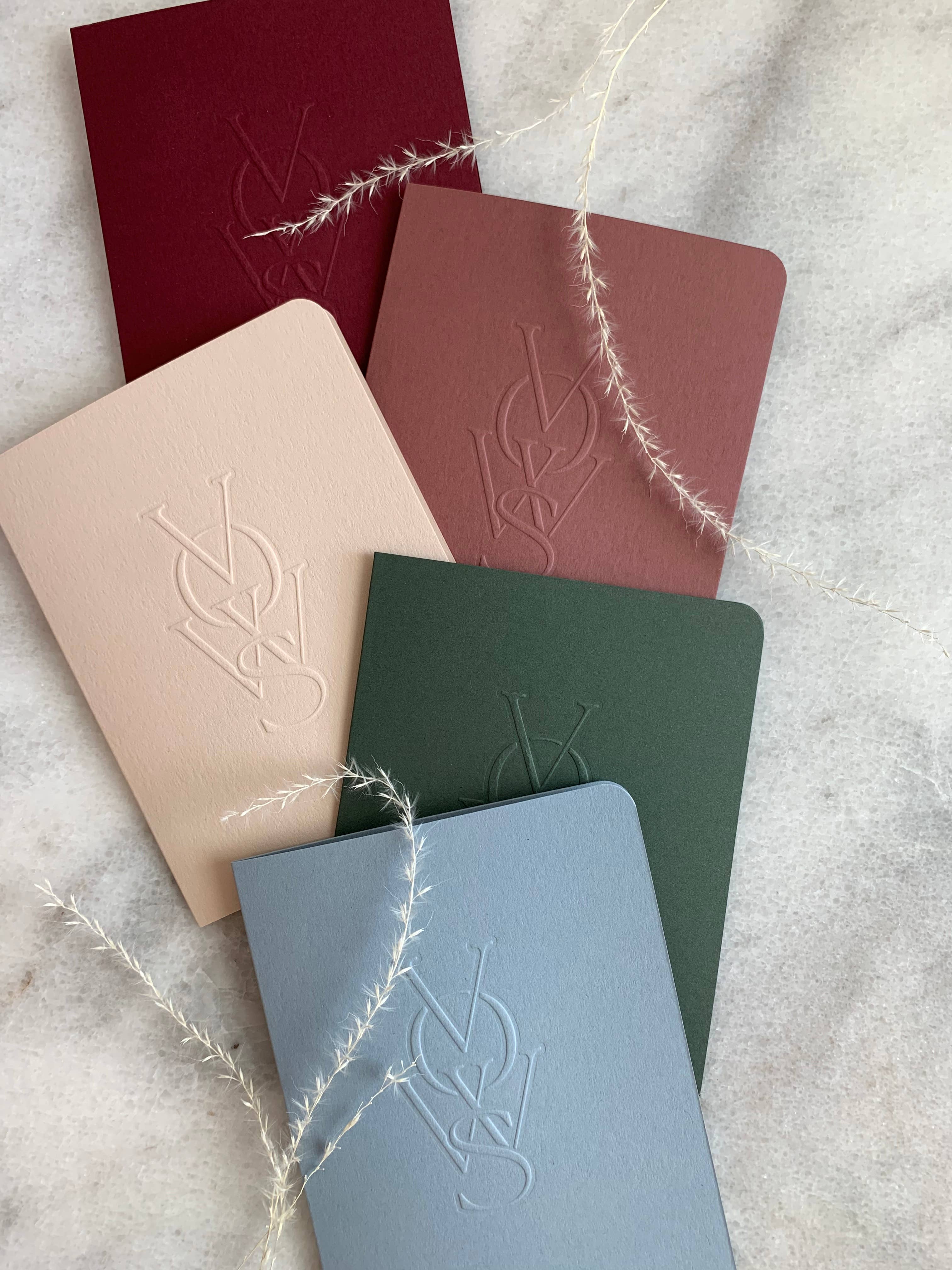 Sole Paper Co., LLC - Wholesale Journal/Diary - Luxe Embossed Vow Books, Set of 27