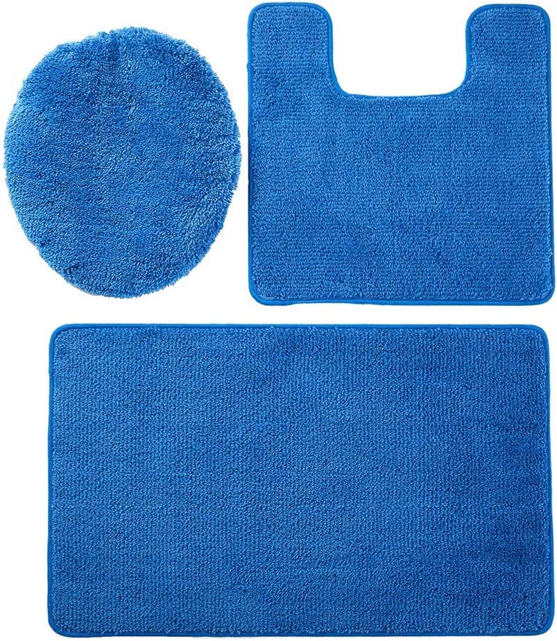 Ben & Jonah - Vente Ensembles de tapis de bain - Ensemble de 3 tapis de bain Simple Elegance by Ben & Jonah : 1 tapis de bain, 1 tapis de contour et 1 housse de siège de toilette5