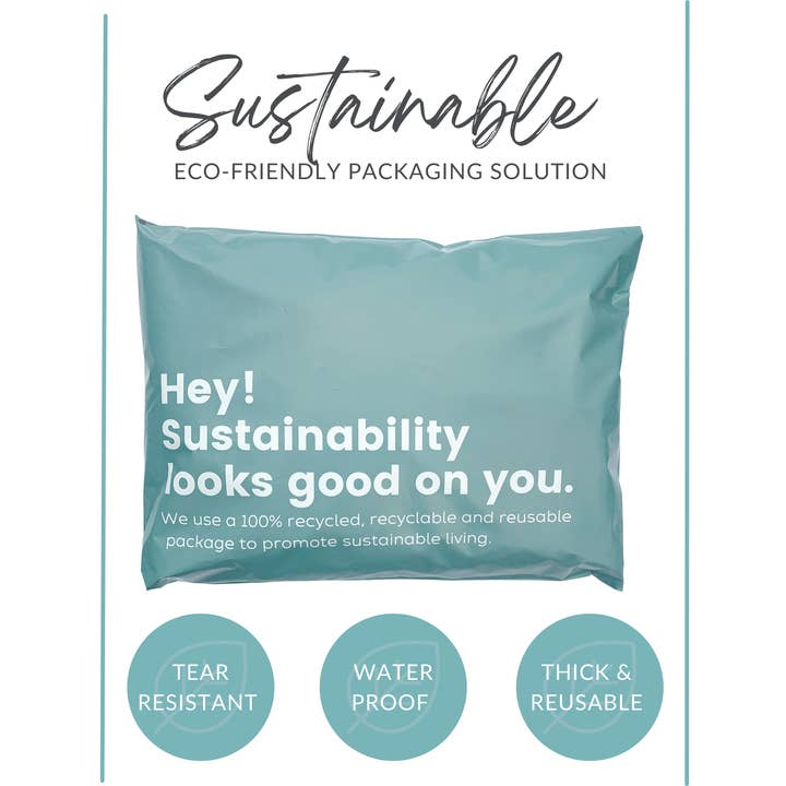 Last Straw - Wholesale Envelopes - 10 X 13 Eco-friendly Recycled Poly Mailer-Blue5