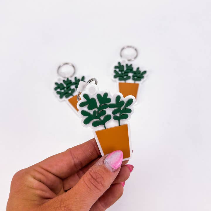 Jade Plant - Keychain for wholesale by Mud & Honey