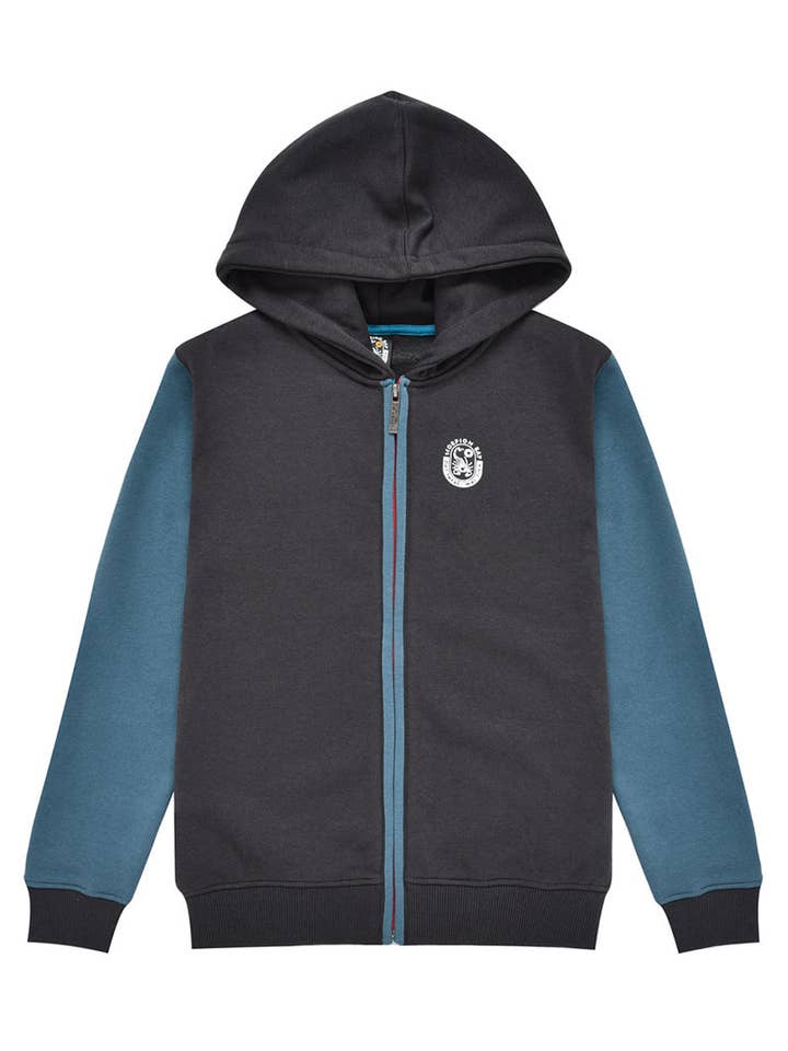 "High Voltage" kinderhoodie met rits voor wholesale door Scorpion Bay