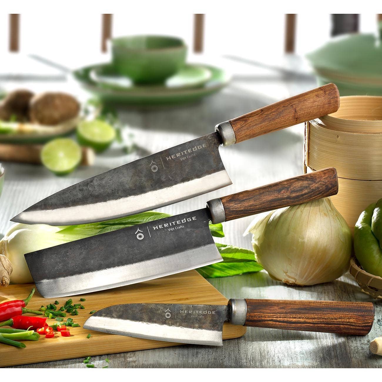 Heritedge Viet Crafts - Vente Couteau de cuisine/multi-usage - Couteau de cuisine fait main Hac Classic2