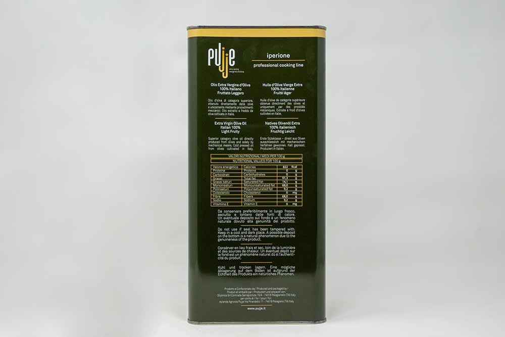 Olio Evo Pujje - Venta al por mayor Aceite de oliva - Aceite de oliva virgen extra Pujje Hyperione Multicultivar2