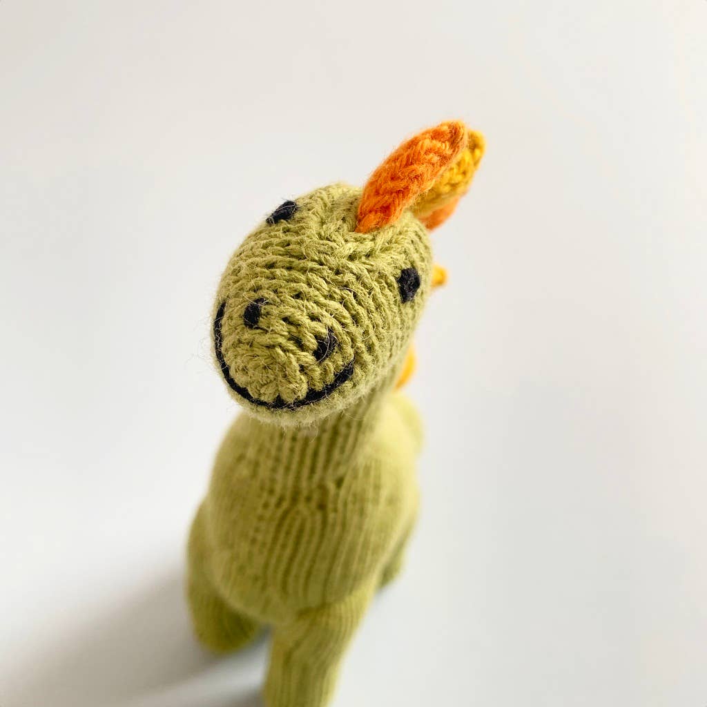 Estella – wholesale Handheld rattle – Baby – Baby Rattle Toy-Brachiosaurus Dinosaur (Machine Washable)3