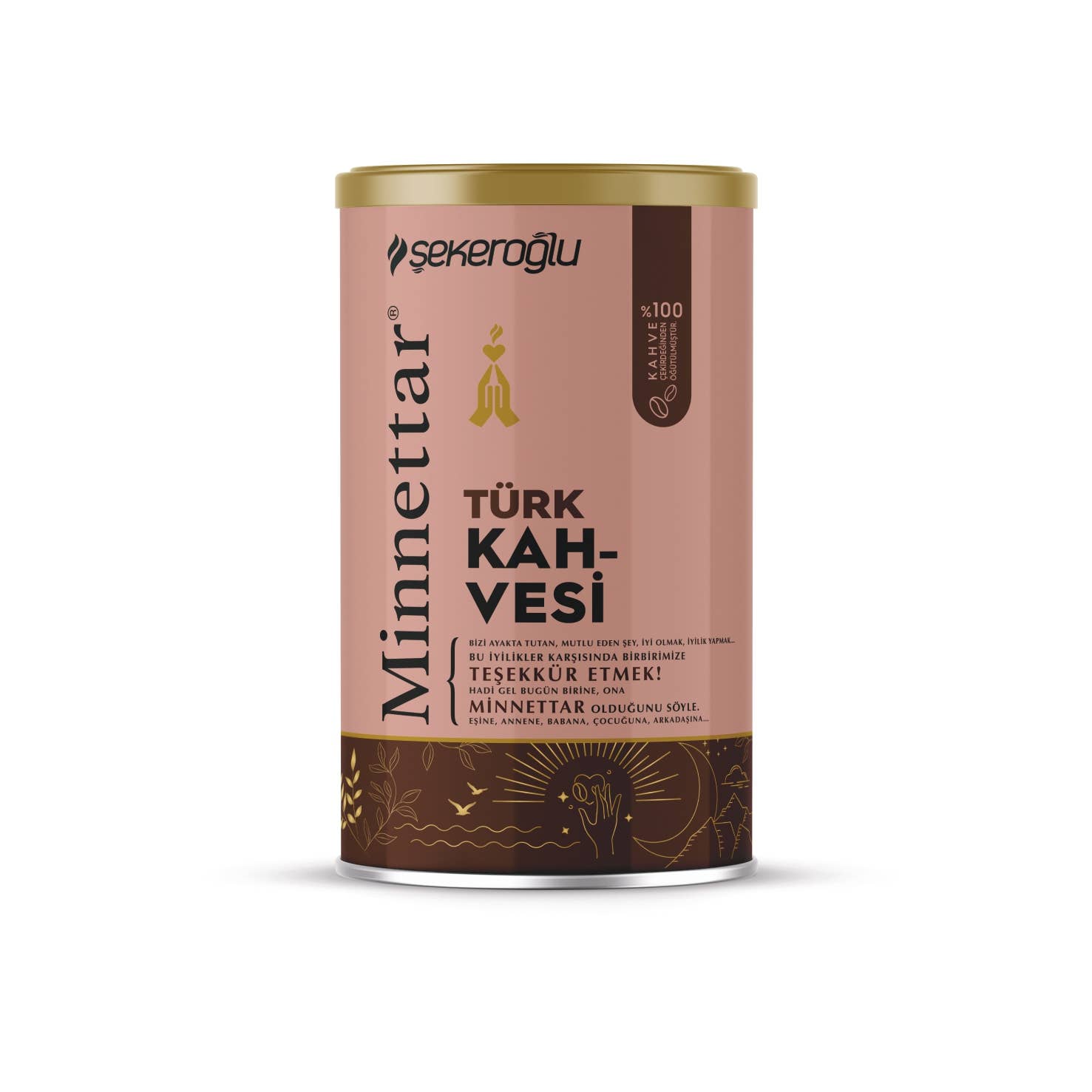 Multi Colored Mınnettar Turkish Coffee 250 Gr Tin Box for wholesale on Faire0