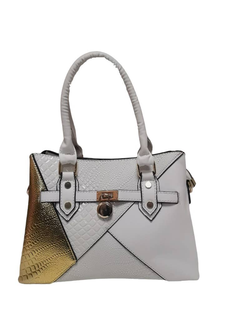 Superbia – wholesale Tote bag – Women's – Multi Colour Tote Bag with Padlock Detail -JH0021